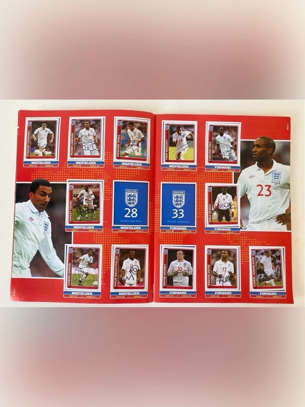 Merlin England 2002 2010 World Cup Football Stickers Book Soccer UEFA FIFA